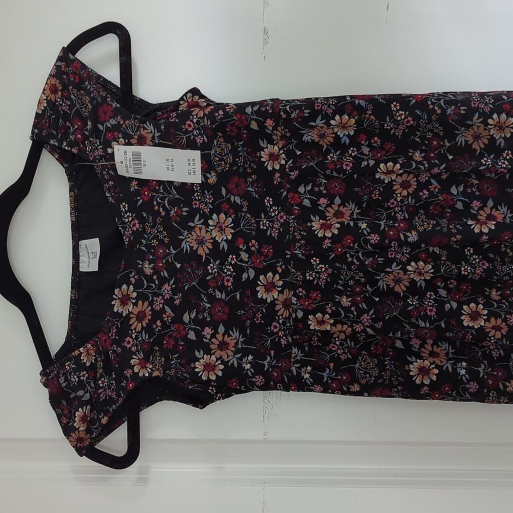 Abercrombie kids size 9/10 black floral dress nwt